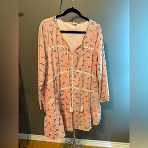 Entro Babydoll Long sleeve dress Sz. Med